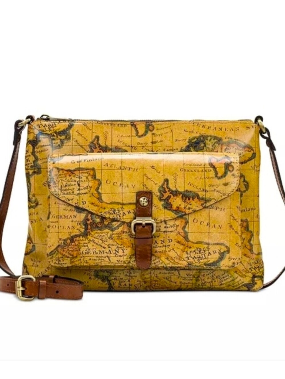 NEW Patricia NashKirby Medium East West Leather Crossbody